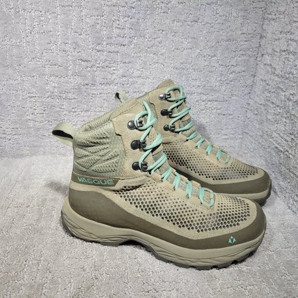 Vasque 7559 Torre AT GTX Women’s Size 7M Goretex Sage Green Leather Hiking Boots - Picture 7 of 10